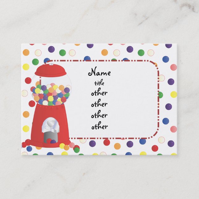 Gumball Fantasy Business Card (Front)