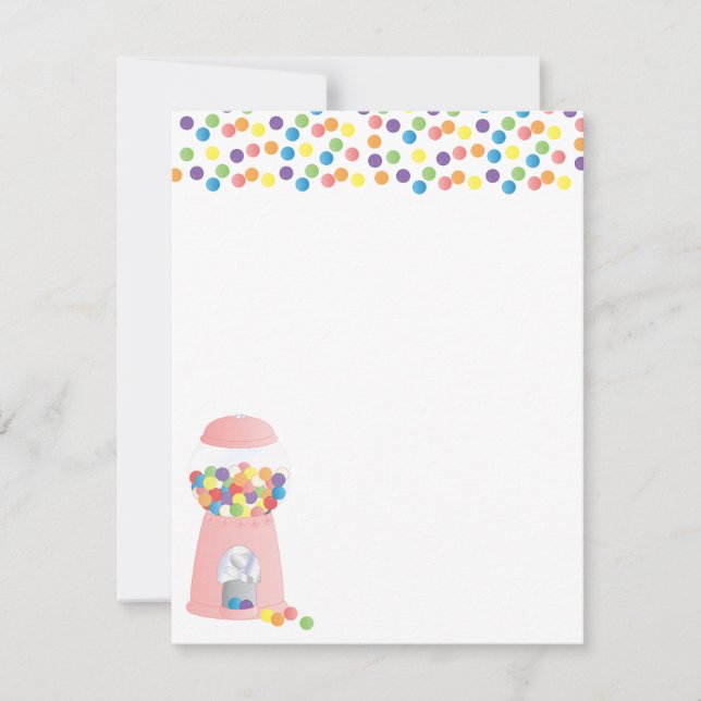 Gumball Machine Invitation (Front)