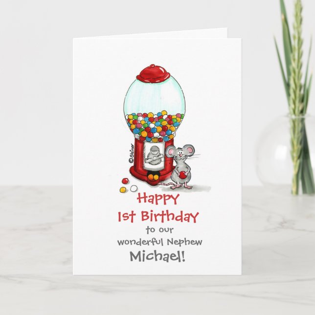 Gumball Machine - Kids Design by send2smiles Card (Front)