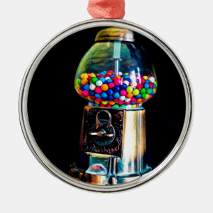 Gumball Machine Metal Ornament