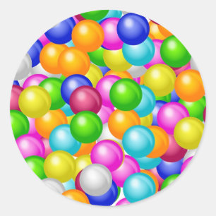 Gumballs Classic Round Sticker