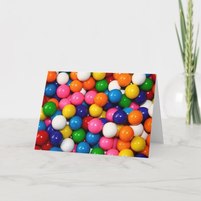 Gumballs Greeting Cards (Front)