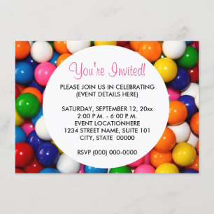 Gumballs Invitations
