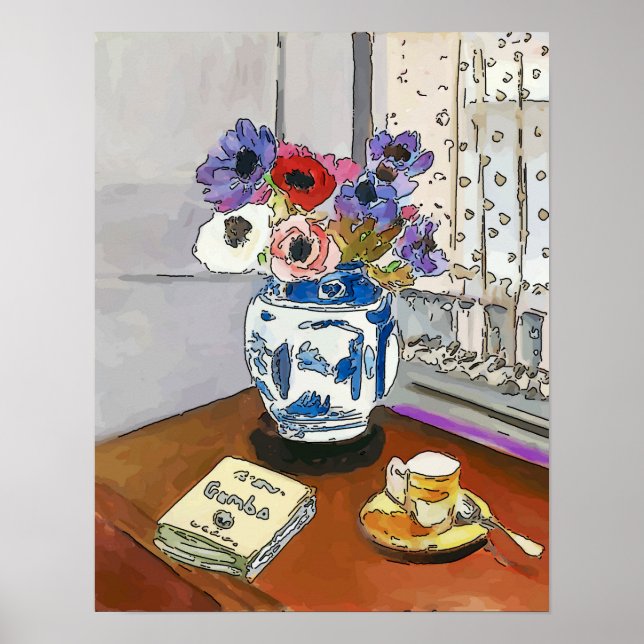 Gumbo Book and Flowers Poster (Front)