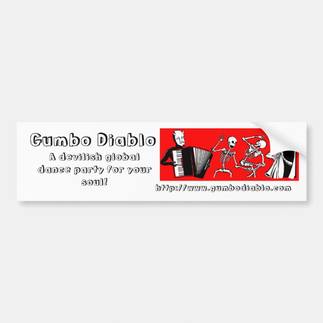 Gumbo Diablo Bumper Sticker (Front)
