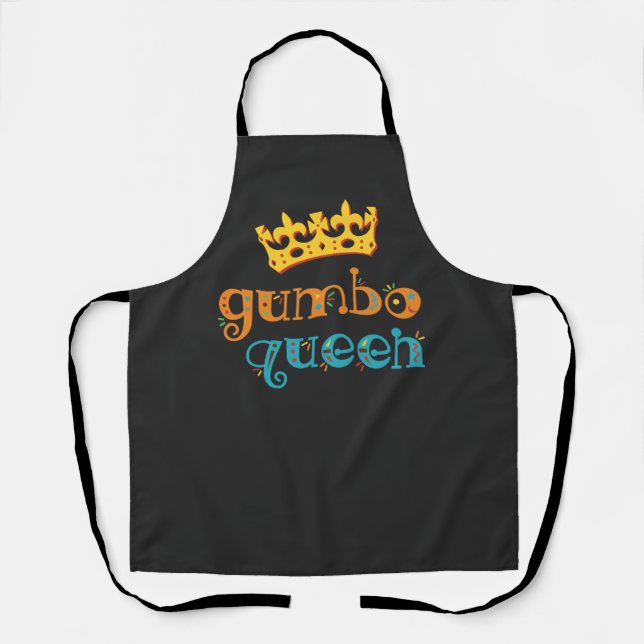 Gumbo Queen Louisiana or Creole Cook Apron (Front)