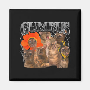 Gumbus Cat Funny Cat Gumbus Cute Animal Kitty Men  Magnet