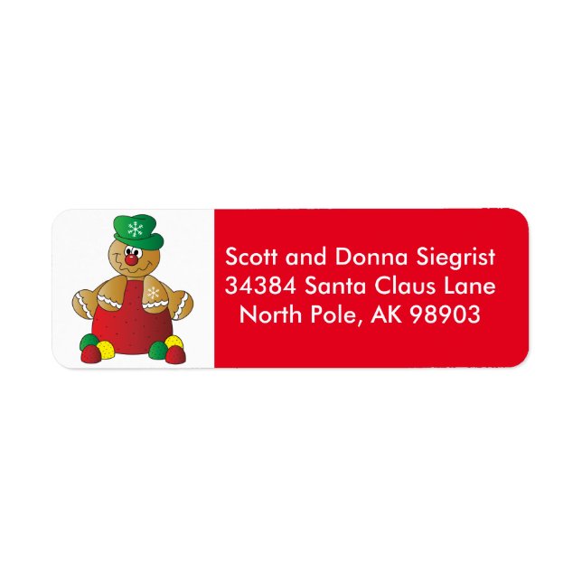 Gumdrop Gingerbread Man | Christmas (Front)