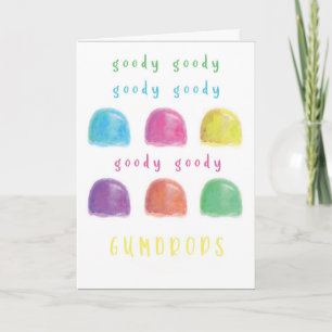 GUMDROPS BIRTHDAY CARD