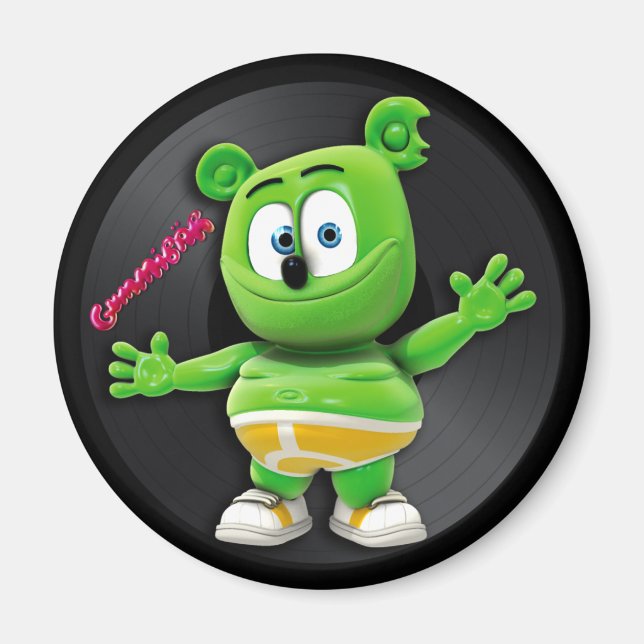 Gummibär DJ Vinyl Record Magnet (Devant)