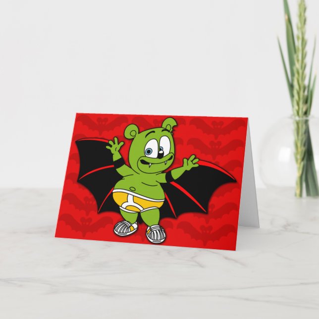 Gummibär Est Une Carte D'Halloween Vampire (Devant)