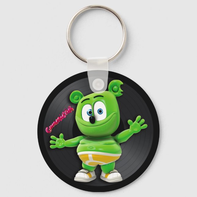 Gummibär Vinyl Record DJ Keychain (Front)