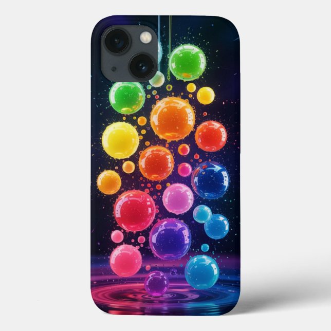 Gummy Balls: Fun rainbow design Case-Mate iPhone Case (Back)