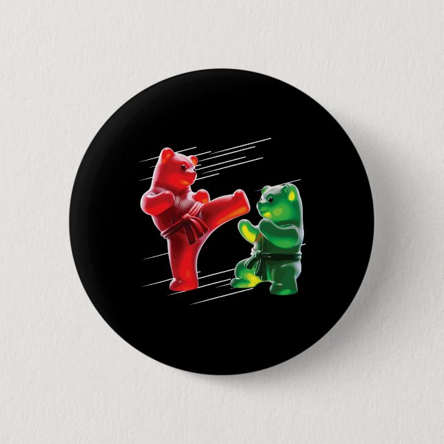 Gummy Bear  2 Inch Round Button (Front)