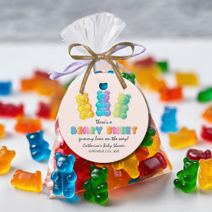 Gummy Bear Colourful Jelly Candy Baby Shower Favour Tags