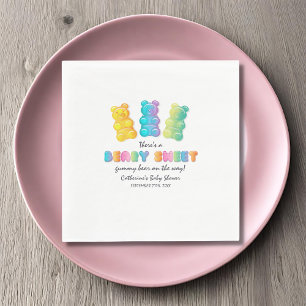 Gummy Bear Colourful Jelly Candy Baby Shower Napkin
