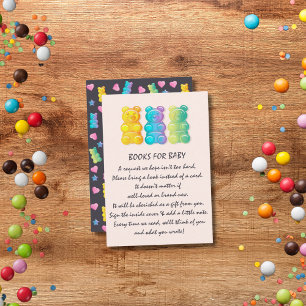 Gummy Bear Colourful Jelly Candy Book Request Enclosure Card