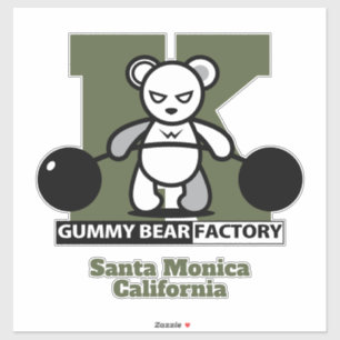 Gummy Bear Factory Gym/Fitness with Initial Stick