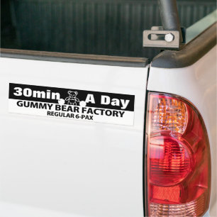 Gummy Bear Factory Work-out tip Bumper Sticker