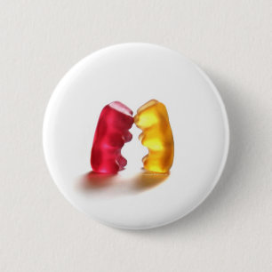 gummy bear kiss 2 inch round button