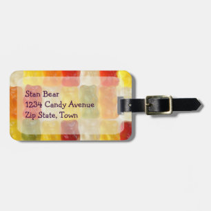 gummy bear luggage tag