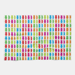 Gummy Bear pattern design Kitchen Towel