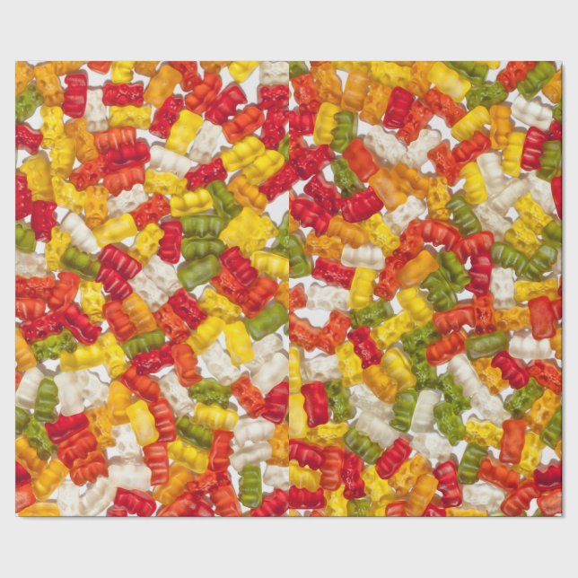 Gummy Bear Photo Wrapping Paper (Seam)
