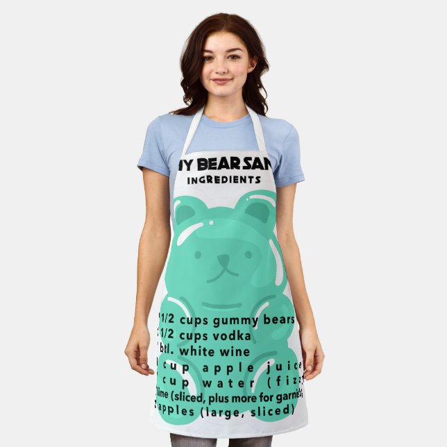 Gummy Bear Sangria Ingredients Apron (Worn)