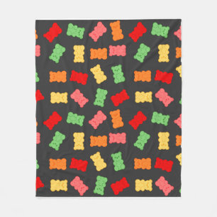 Gummy Bear Wrapping Paper Fleece Blanket