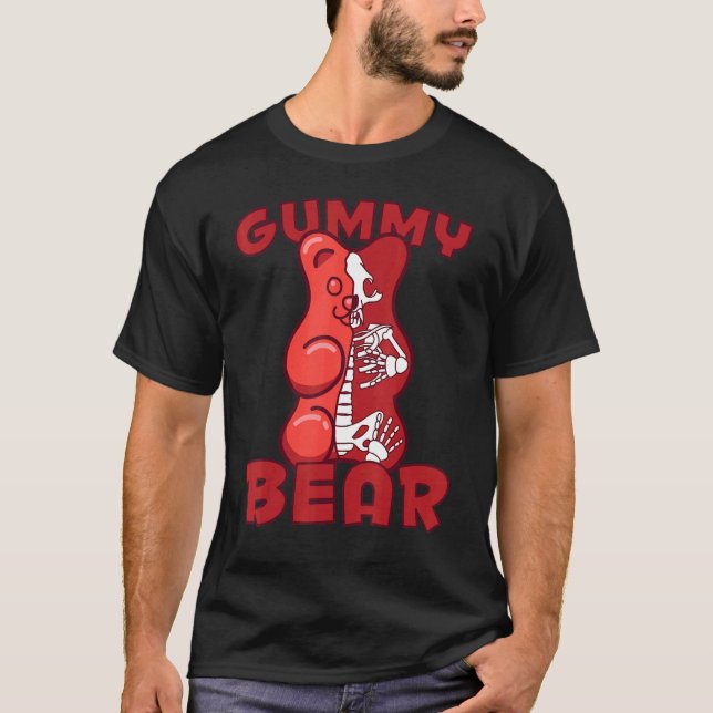 Gummy Bear X Ray Skeleton T-Shirt (Front)