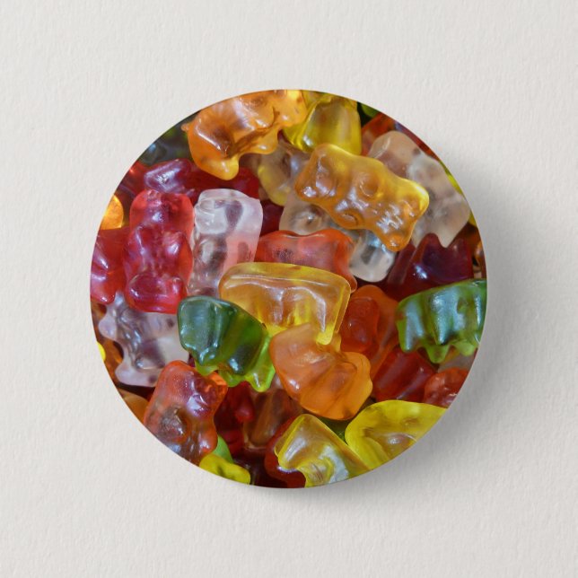 Gummy Bears Background 2 Inch Round Button (Front)
