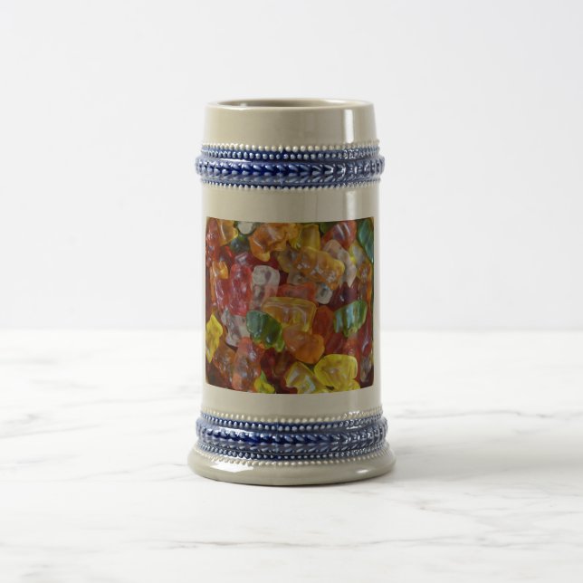 Gummy Bears Background Beer Stein (Center)