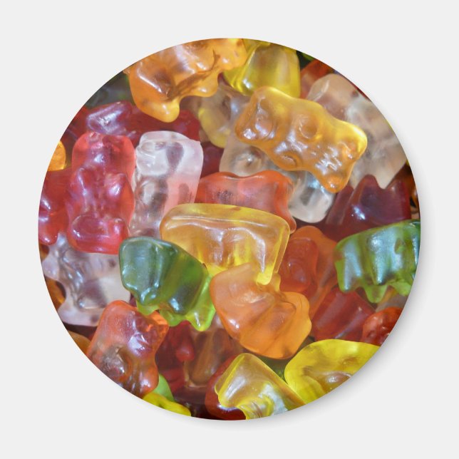 Gummy Bears Background Magnet (Front)