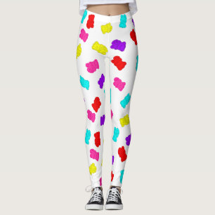 gummy bears colourful rainbow candy leggings