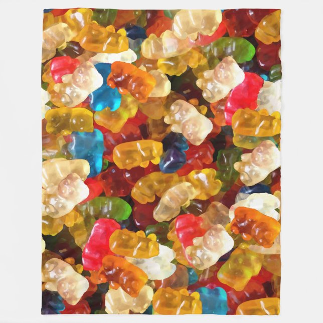 gummy bears fleece blanket (Front)