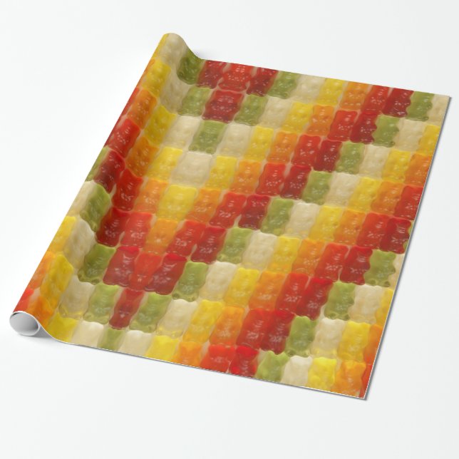 gummy bears - giftwrap wrapping paper (Unrolled)