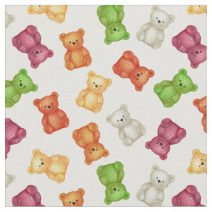 Gummy bears jelly gum candies kids nursery fabric