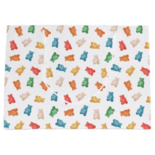 Gummy Bears Pattern Large Gift Bag
