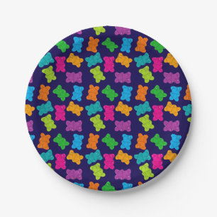 Gummy Bears Pattern Paper Plate