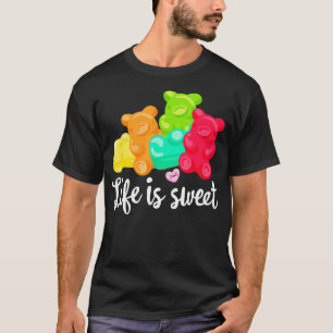 Gummy Bears Soft Sugar Candy Fruity Juicy Kids Gi T-Shirt