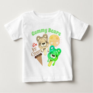 Gummy Bears Sunshine & Ice Cream Happy Summer Baby T-Shirt