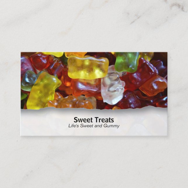 Gummy BearsCustomizable Food Closeup Business Card (Front)