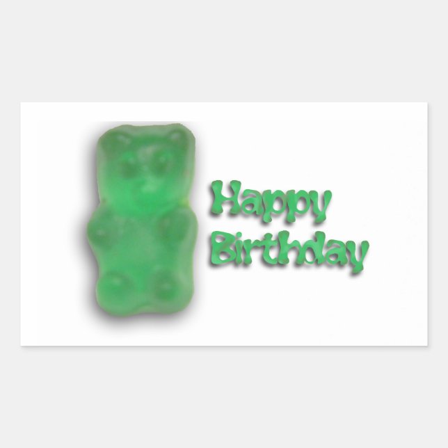 Gummy Birthday Sticker (Front)