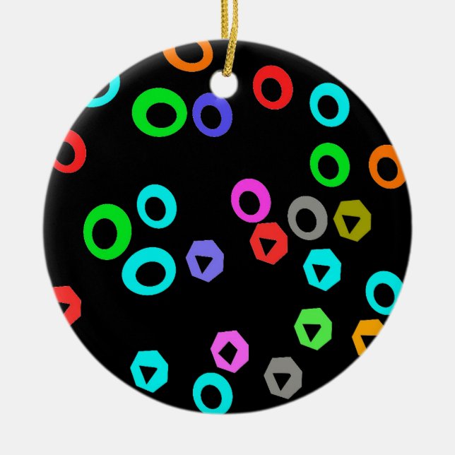 Gummy candies ceramic ornament (Front)