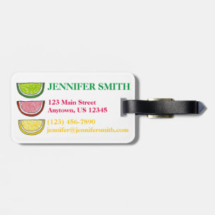 Gummy Candy Citrus Fruit Slices Passover Sweets Luggage Tag