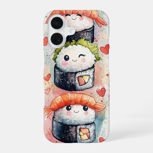 Gummy Candy Grid iPhone 16 Case (Back)