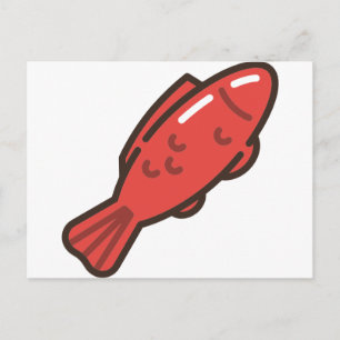gummy-fish postcard
