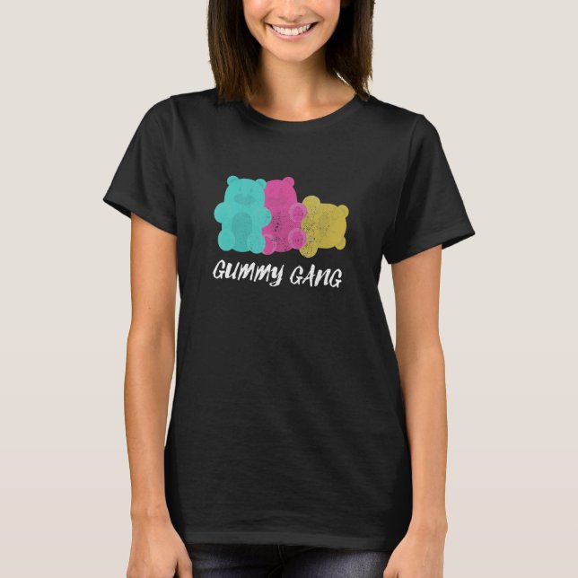 Gummy Gang Grunge Sweet Candy Bear Animal  Men Wom T-Shirt (Front)
