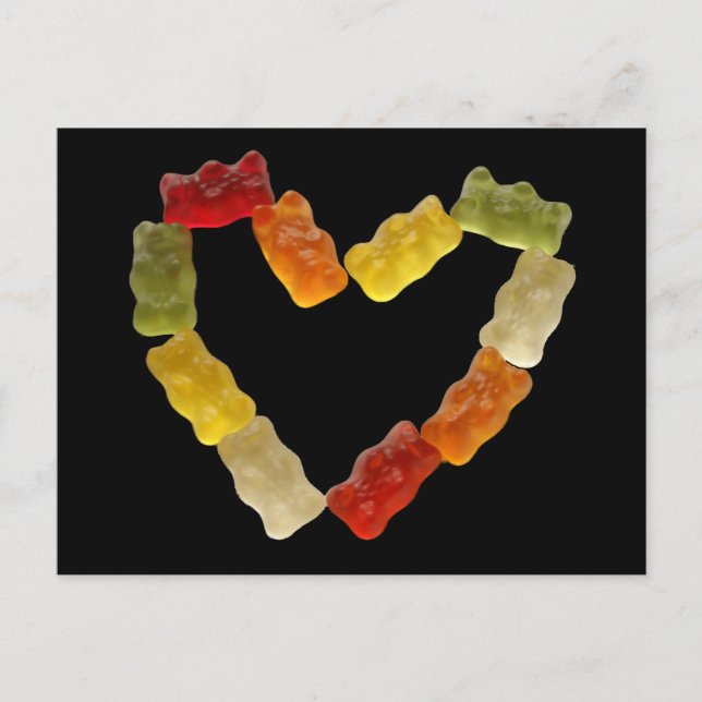 gummy heart postcard (Front)