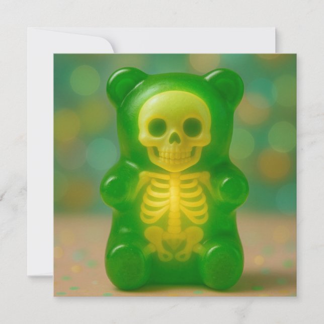 Gummy Skeleton Bear Magnet (Front)